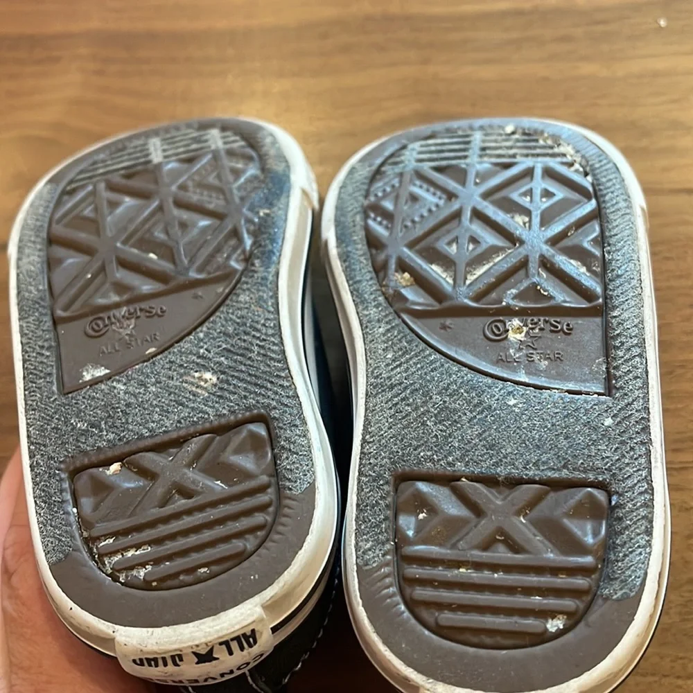 Converse all star Velcro black toddler sneakers size 4